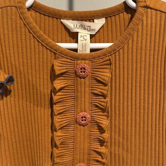 Matilda Jane size 4 Clio Ruffle Ribbed Dress NWOT - Picture 3 of 11